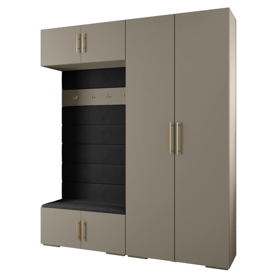 Garderoba do przedpokoju INOVA 3 Z18 kaszmir+złoty+manila18