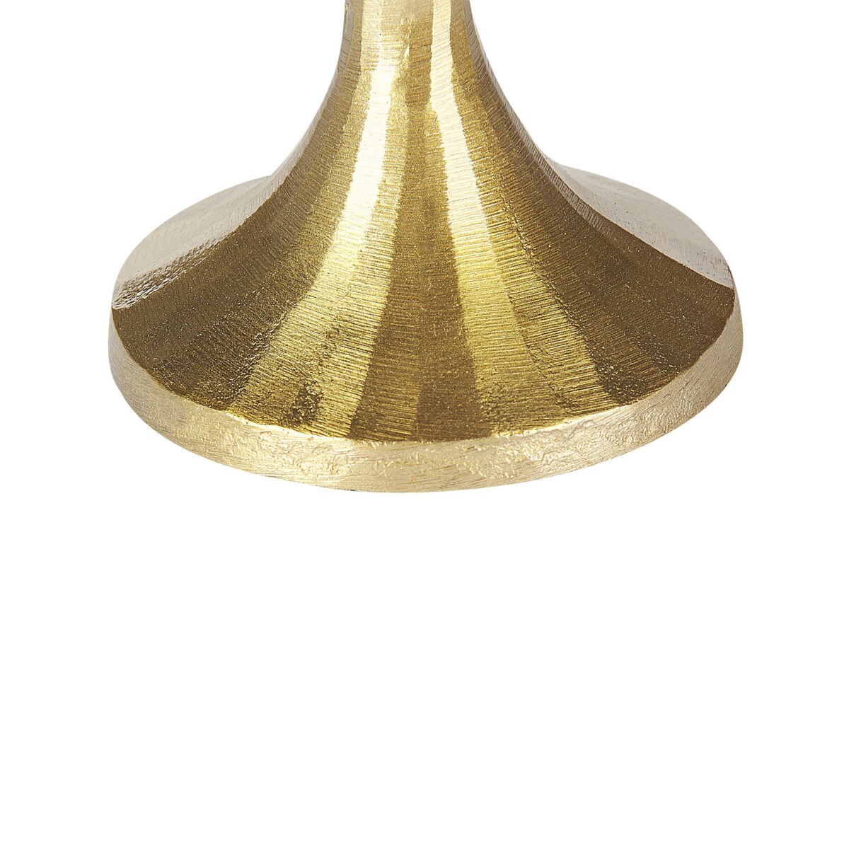 Zestaw 3 świeczników metalowy złoty ZIMBABWE