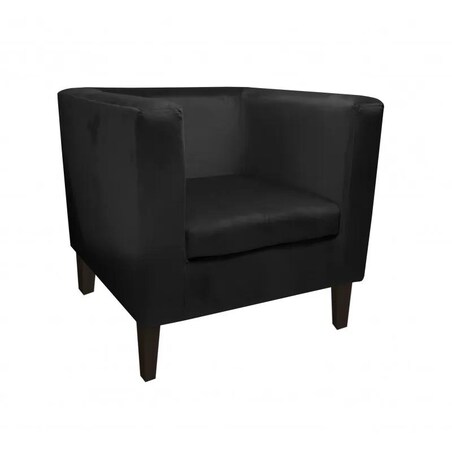 Fotel GRON VELVET czarny