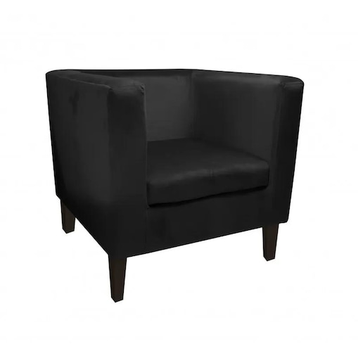 Fotel GRON VELVET czarny