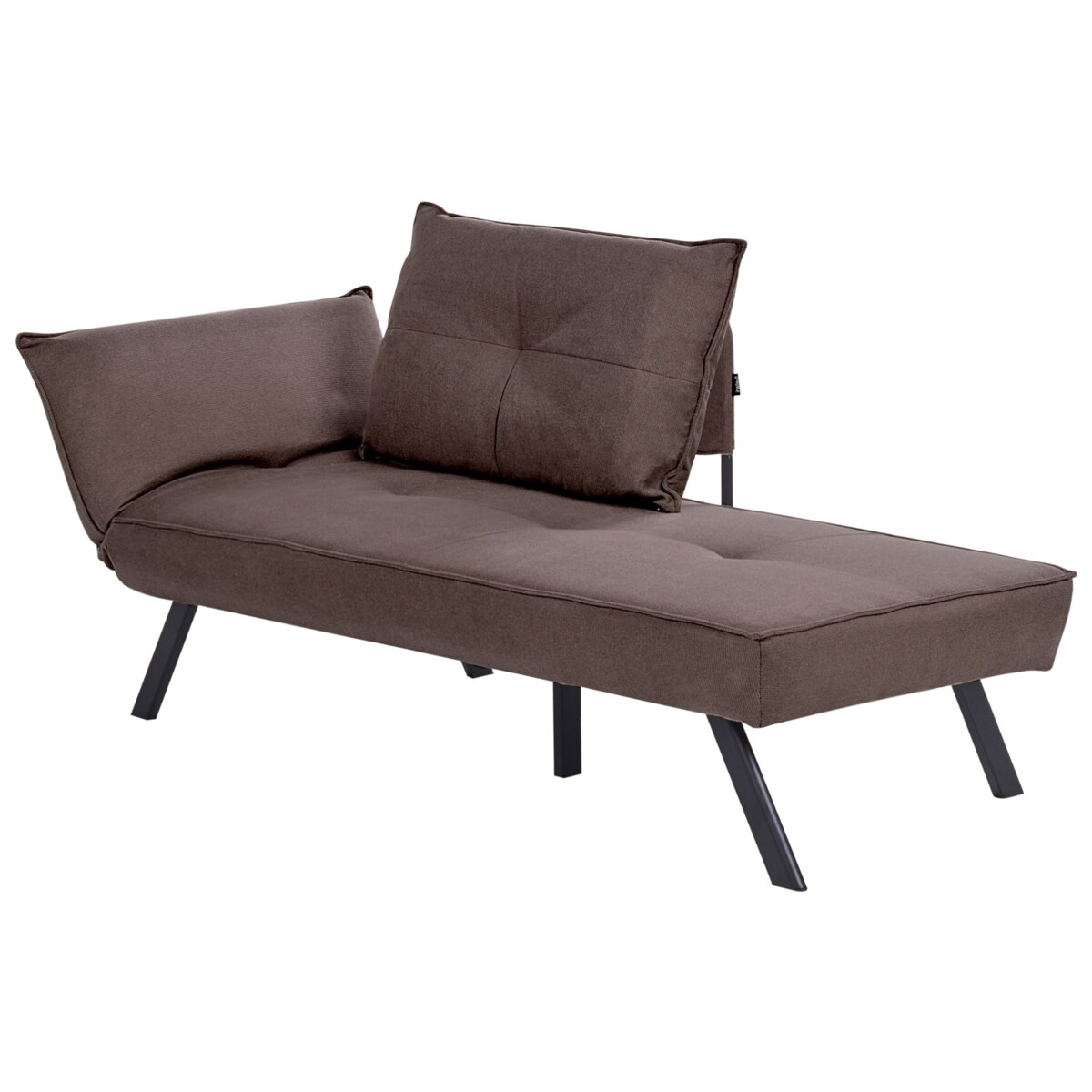 Szezlong lewostronny ROCAMADOUR Brązowy