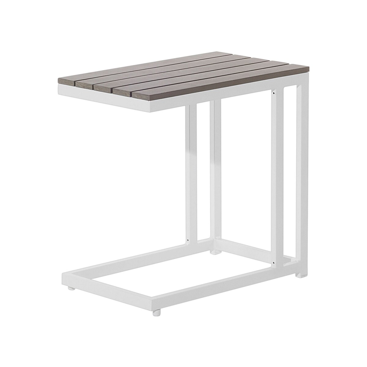 Narożnik ogrodowy ze stolikiem dla 5 osób MESSINA Lewostronny Beżowy/ zielony