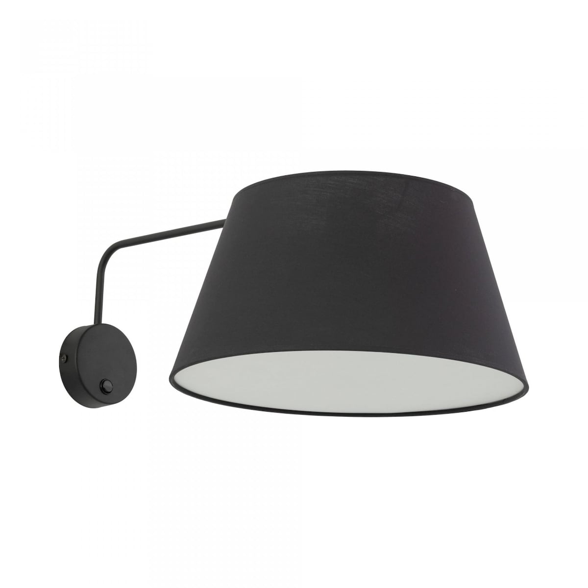 Kinkiet ścienny z włącznikiem TK Lighting FORMO 11343 czarny E27 nowoczesna lampa do sypialni i salonu