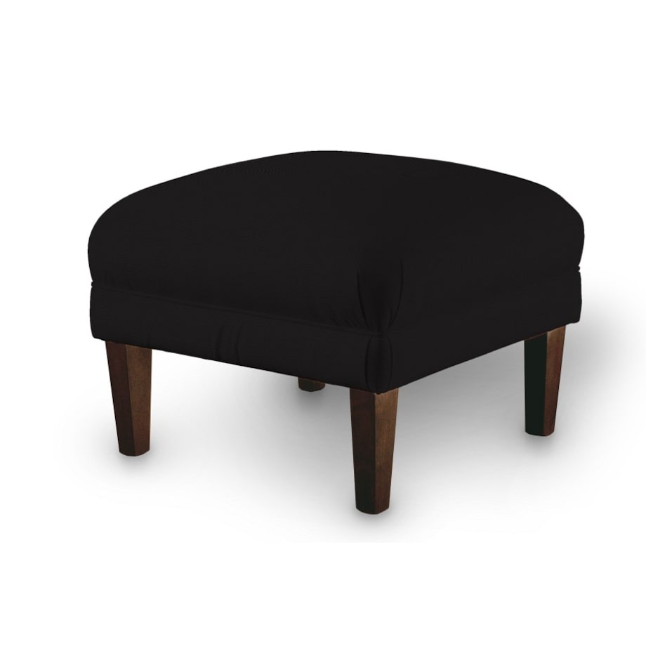 Podnóżek do fotela, Black (czarny), 56 x 56 x 40 cm, Cotton Panama