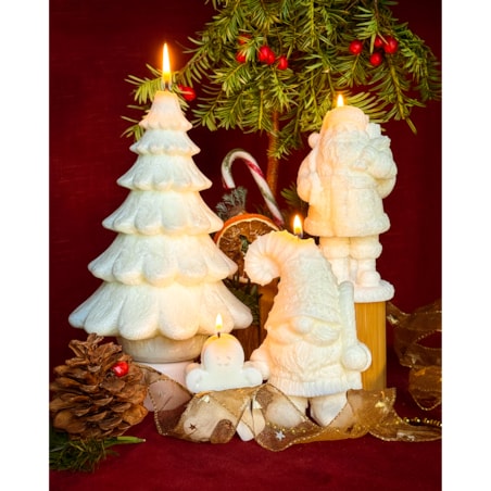 VERKOI Świeca Ozdobna Christmas Santa Claus Mikołaj