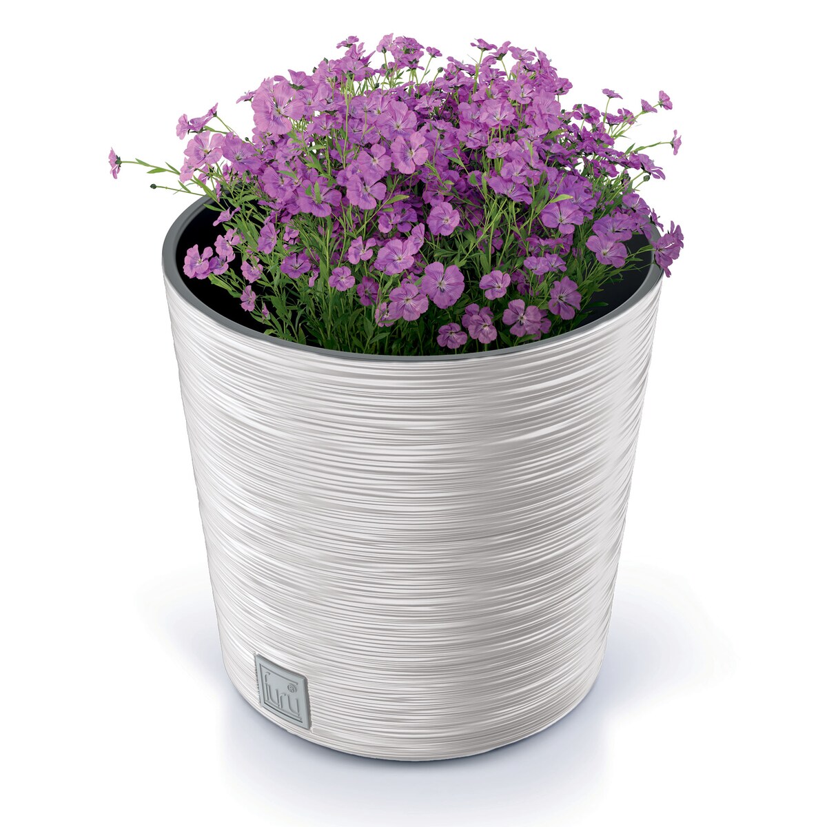 Doniczka Donica Ogrodowa 30 Cm Okrągła Na Taras Do Ogrodu Domu Biała