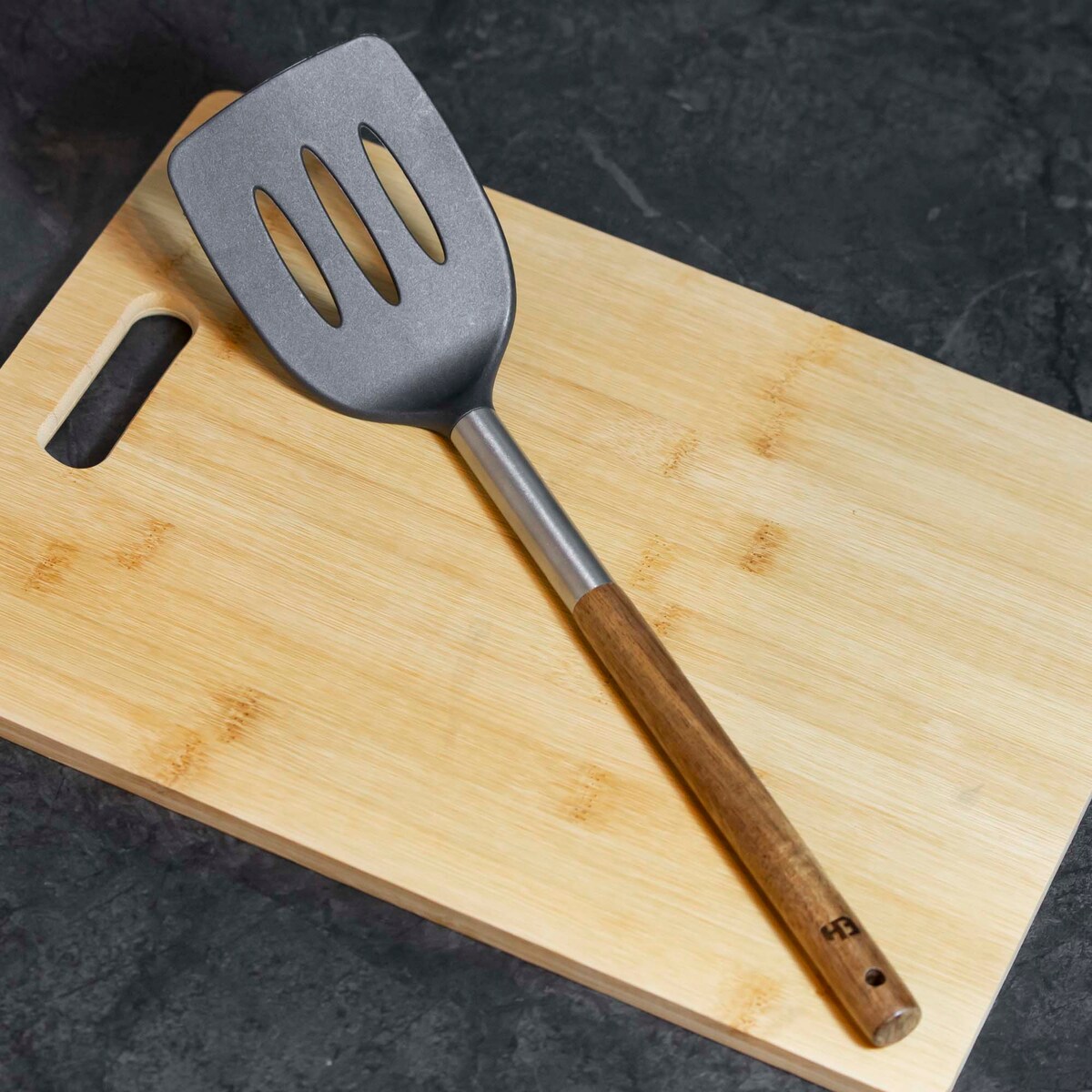 Łopatka Kuchenna Szpatułka Do Przewracania Nakładania Drewno Akacjowe 35 Cm