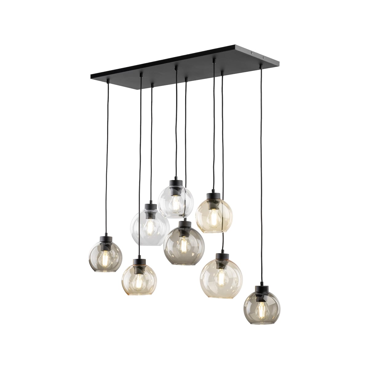 Molekułowa lampa wisząca Cubus 2834 TK Lighting loft wielopunktowa szklana