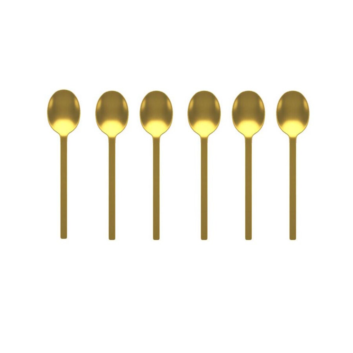 Zestaw 6 łyżeczek do mokki Oro Ice Stile by Pininfarina, Mepra