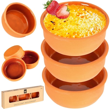 Miseczka miska Kokilka do Zapiekania 3 sztuki 200 ml Żaroodporne Zestaw