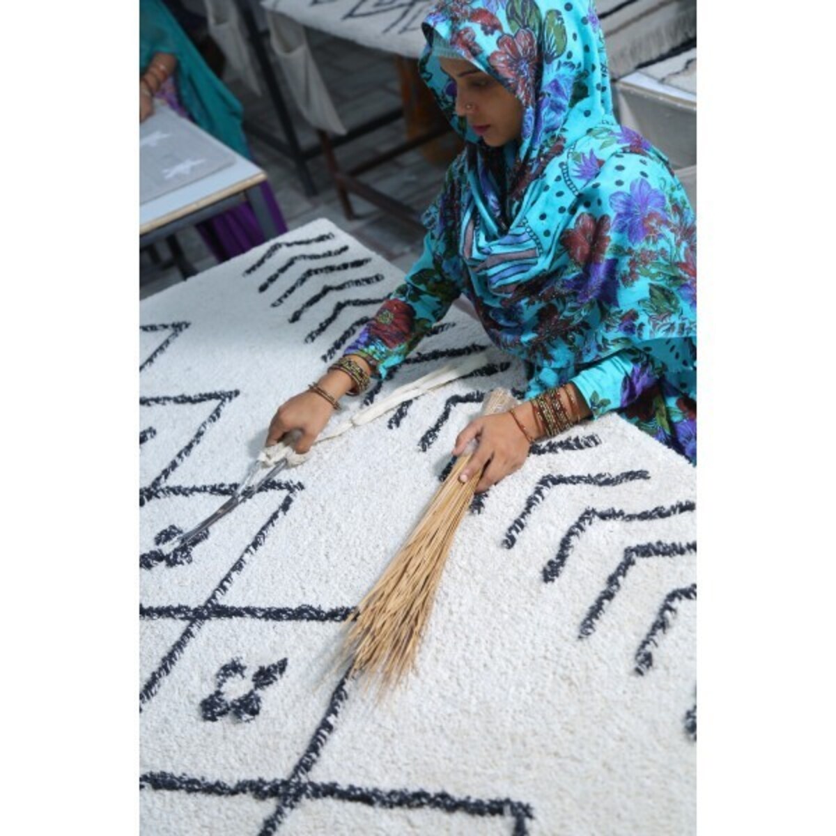 Dywan Bawełniany Bereber Rhombs 120x170 cm Lorena Canals