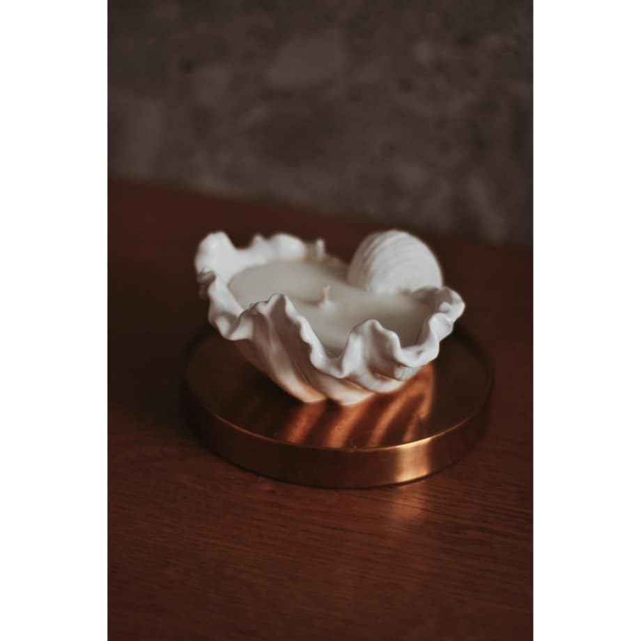 Świeca sojowa Muszla 100 g Biel NATURALNA