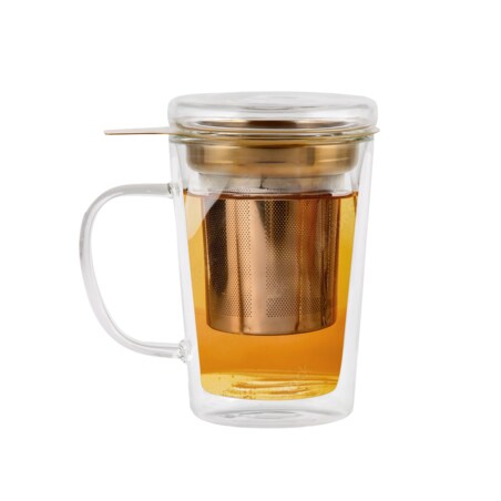 Szklanka z podwójną ścianką z zaparzaczem Amo 300 ml 29378