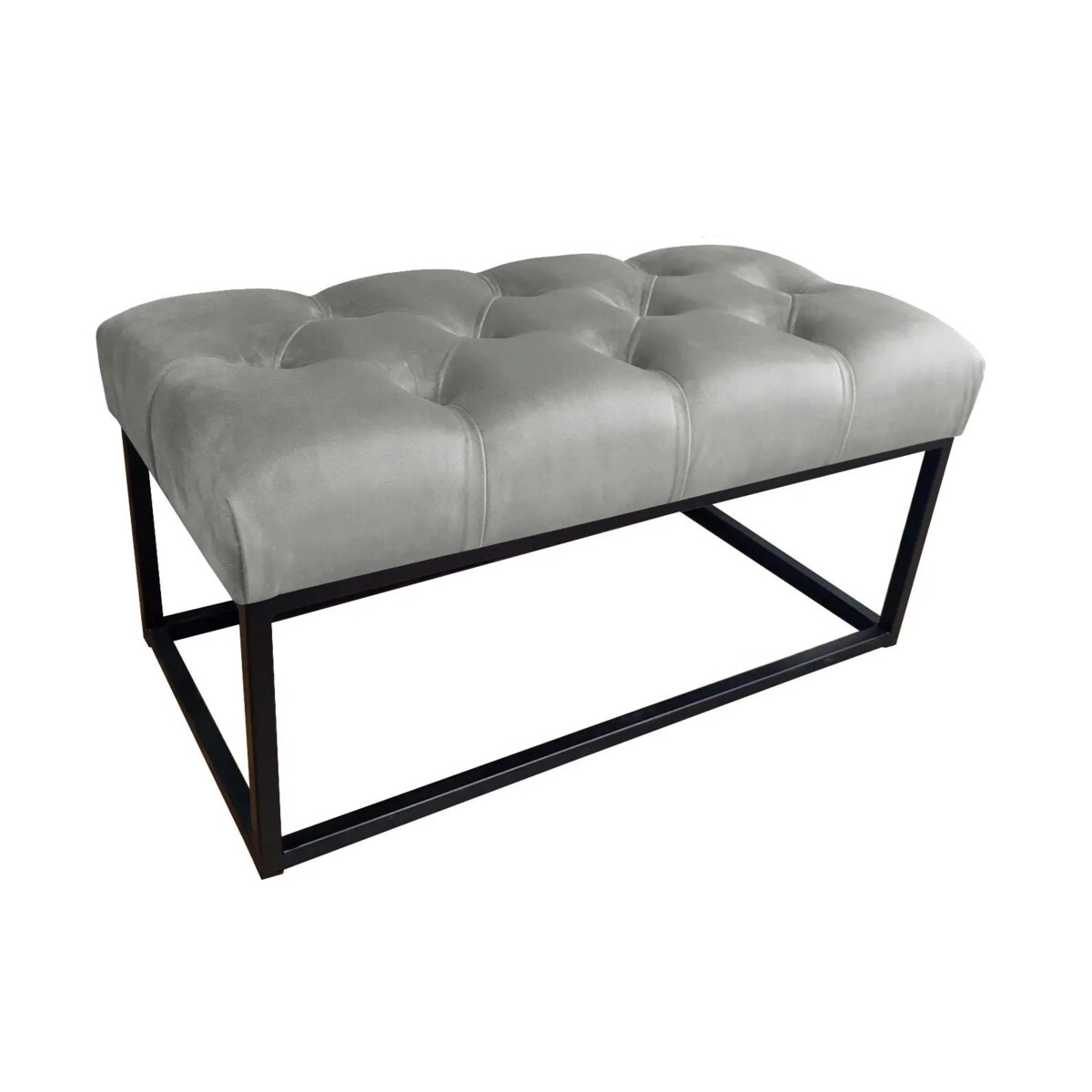 Ławka CHARLIE MG VELVET szara