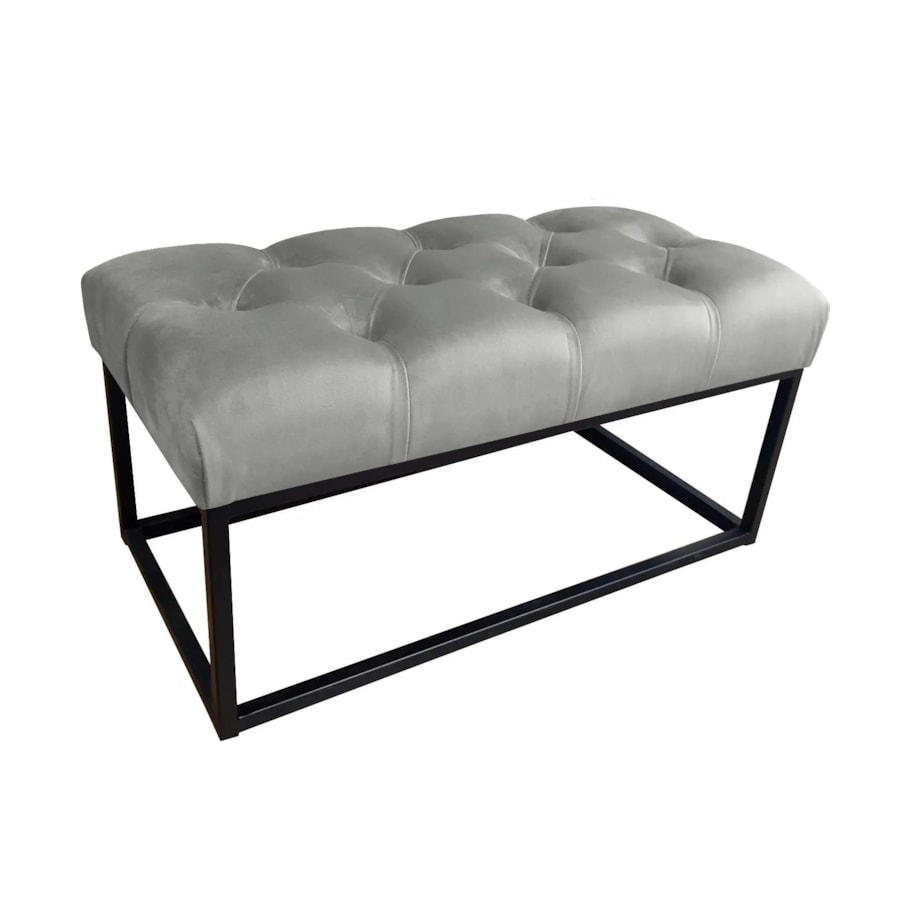 Ławka CHARLIE MG VELVET szara