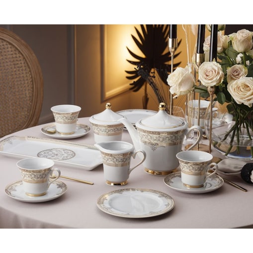 Garnitur do kawy dla 6 osób 18 el. Margaret Arabella G670