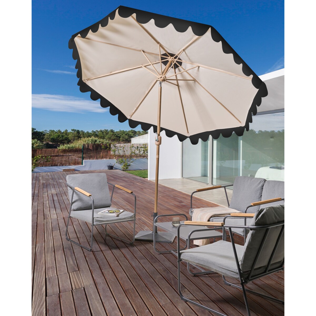 Parasol ogrodowy 270 cm ISOLOTTO Beżowy