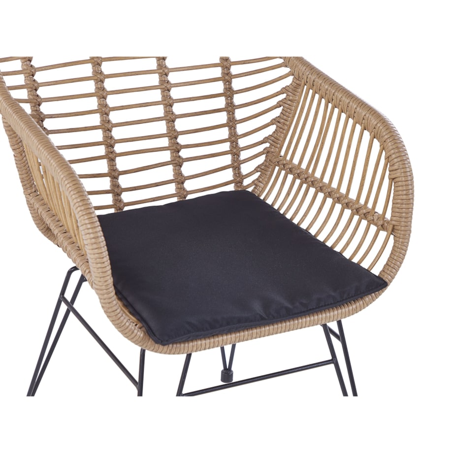 Zestaw mebli balkonowych z technorattanu naturaly TROPEA II