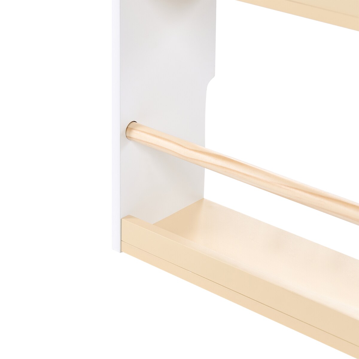 Regał na książki 4 półki MIMILI 124 cm Biały