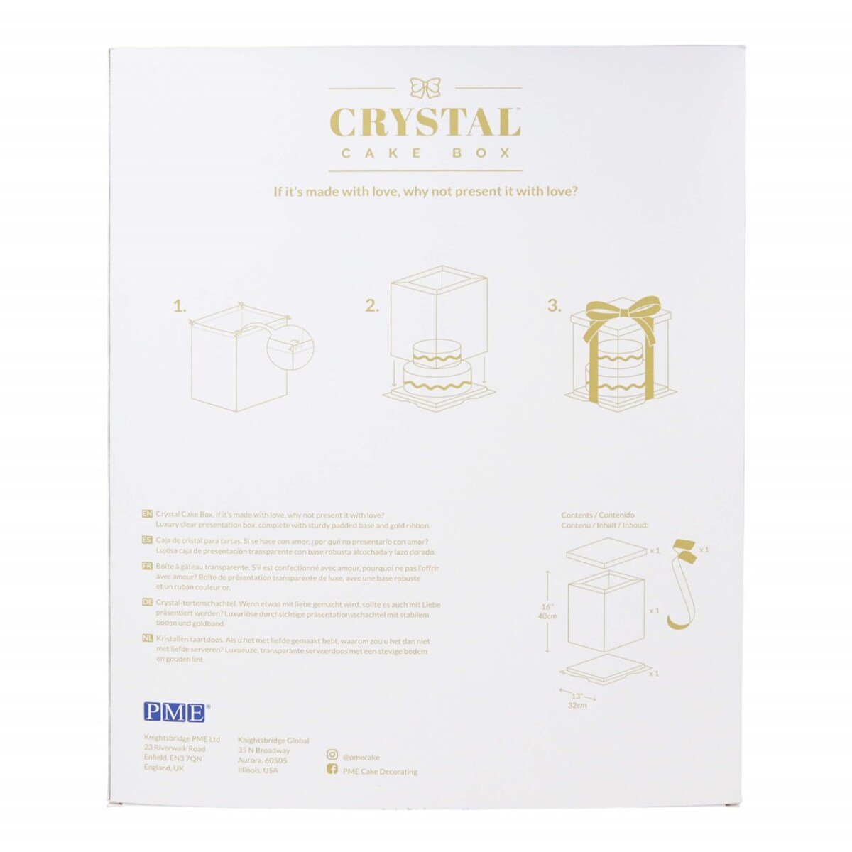 PME Przezroczyste pudełko na ciasto 300 mm