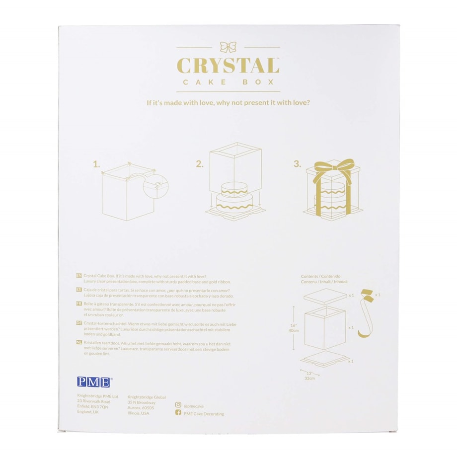 PME Przezroczyste pudełko na ciasto 300 mm