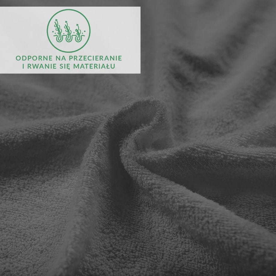 Prześcieradło z bawełny frotte z gumką 160x200 kolor antracyt