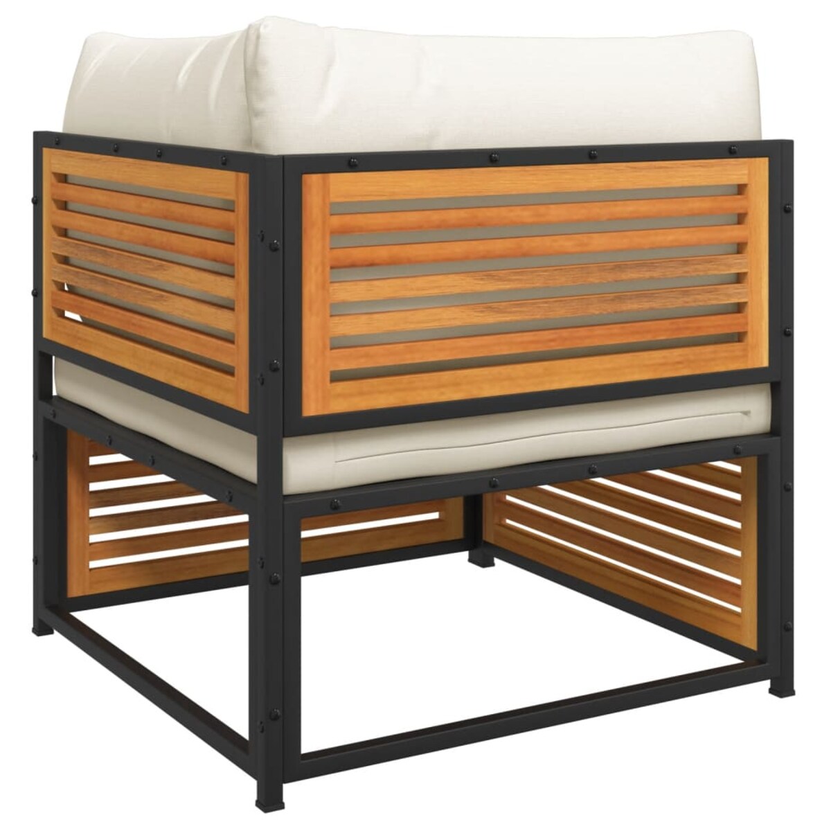 vidaXL Ogrodowe siedzisko narożne z poduszkami, lite drewno akacjowe