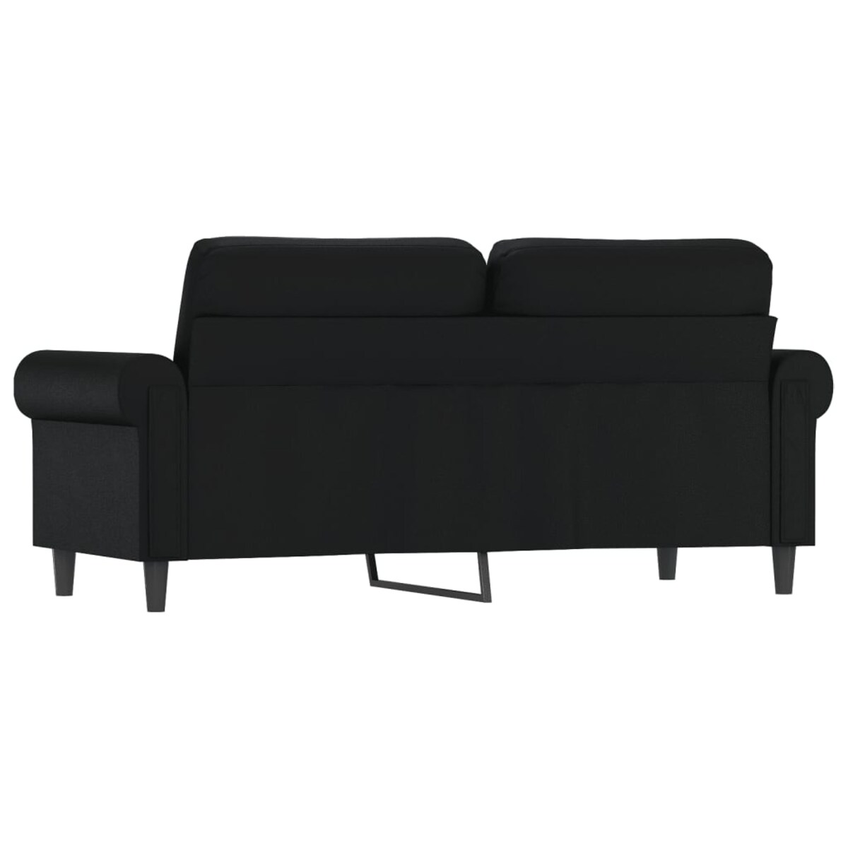 vidaXL 2-osobowa sofa, czarna, 140 cm, sztuczna skóra