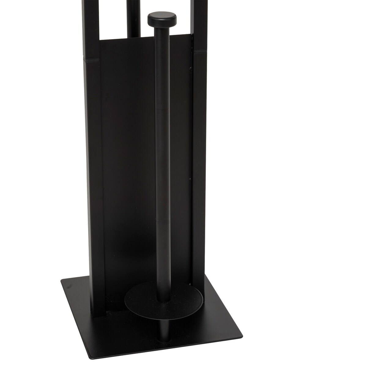 Stojak na papier toaletowy GAMME GLASS + rezerwa, szczotka WC i półeczka, 28,1 x 18 x 61,5 cm