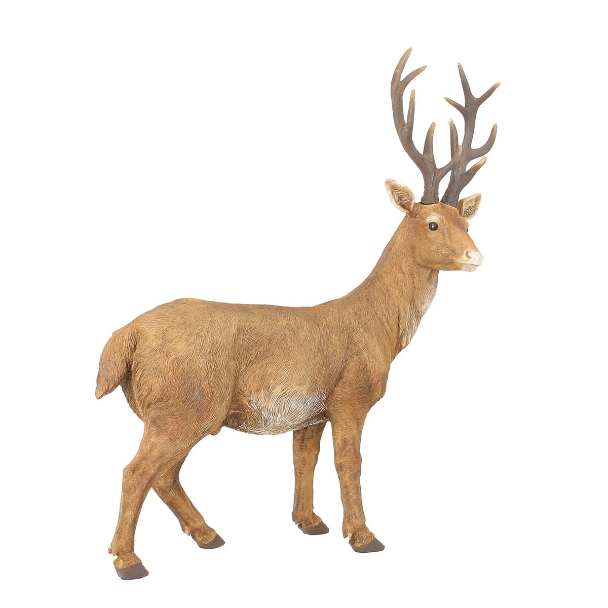 Figurka Deer 50x20x54 cm brown boże narodzenie, święta, świąteczne, brązowy, 50x20x54 cm