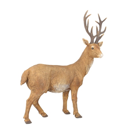 Figurka Deer 50x20x54 cm brown boże narodzenie, święta, świąteczne, brązowy, 50x20x54 cm