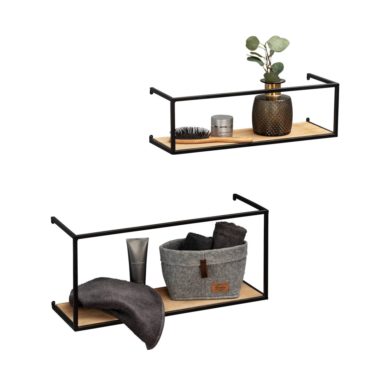 Półki na ścianę do pokoju GEO, 2 sztuki, WENKO