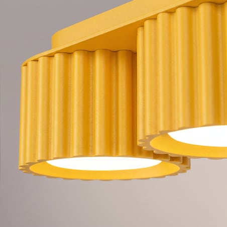 Plafon AURA 3 żółty Gx53