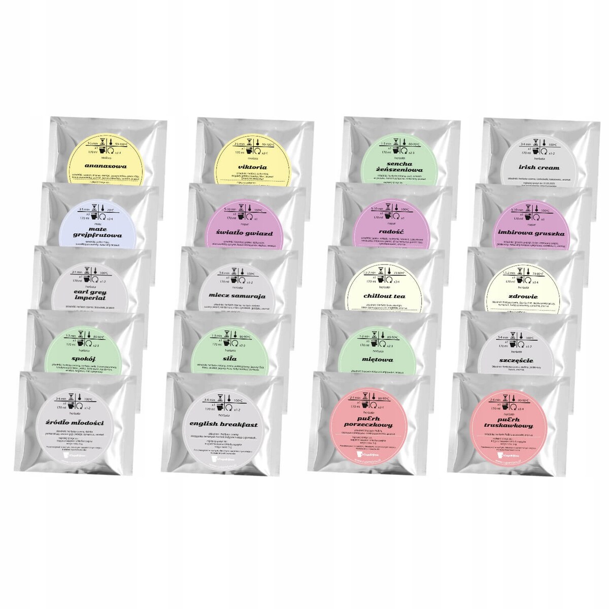 ZESTAW HERBAT na DZIEŃ OJCA PREZENT UPOMINEK dla TATY TEŚCIA 20 smaków
