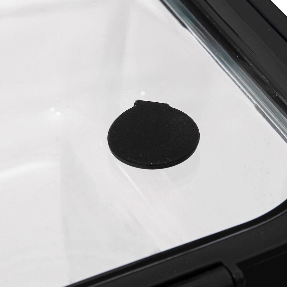 Szklany pojemnik na żywność z hermetyczną pokrywką, transparentny