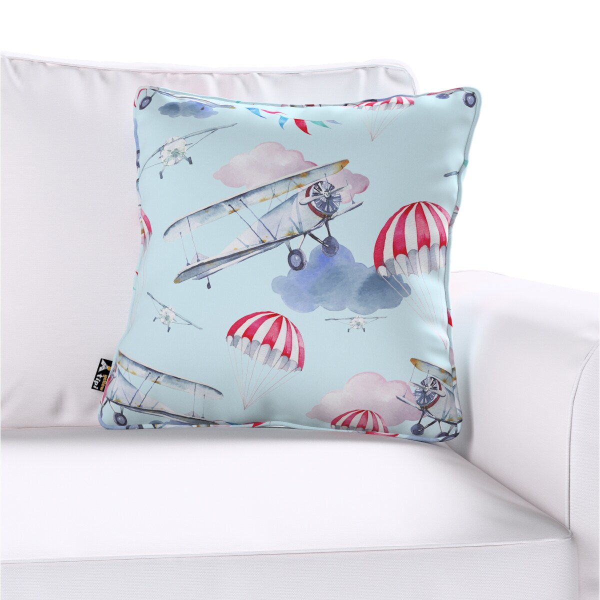 Poszewka Lola 45x45 niebiesko-różowy