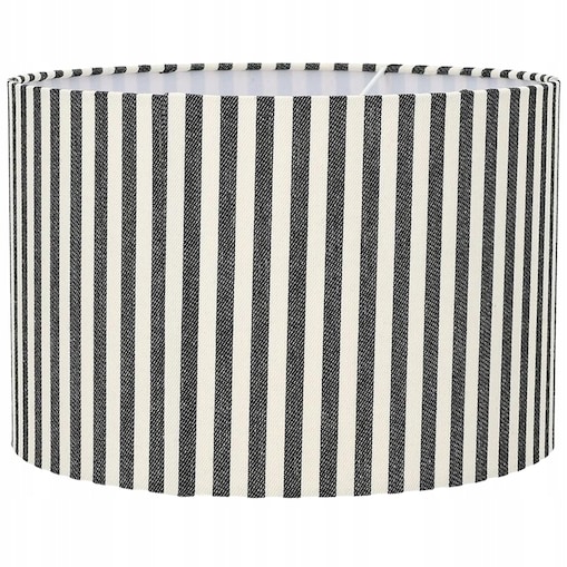 ABAŻUR NA ŻARÓWKĘ KLOSZ W PASKI 30cm WALEC BOHO DO LAMPY STOJĄCEJ WISZĄCEJ