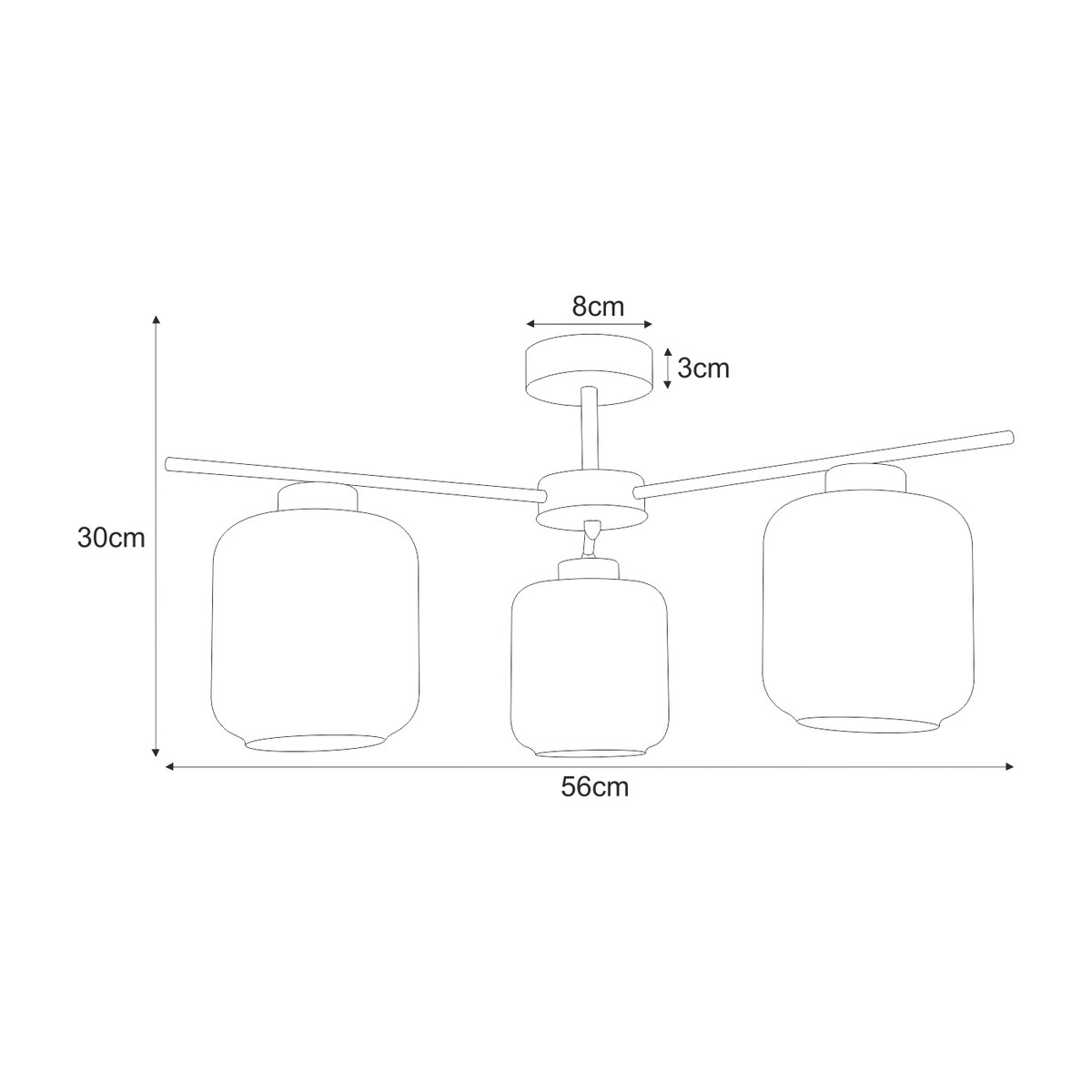 Lampa sufitowa K-5511 z serii IGA