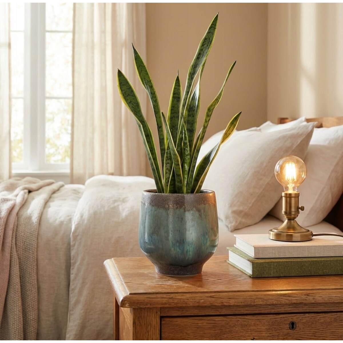 DONICZKA CERAMICZNA NA BALKON TARAS BONSAI KWIATY NIEBIESKA BOHO OSŁONKA