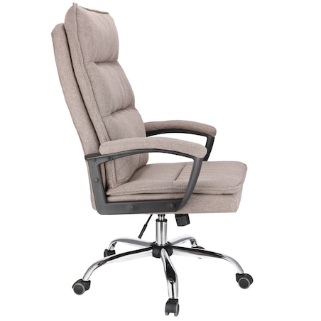 Fotel biurowy ESPO tkanina brązowy