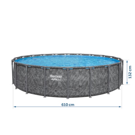 Basen stelażowy ogrodowy 610x132cm Bestway 561KE