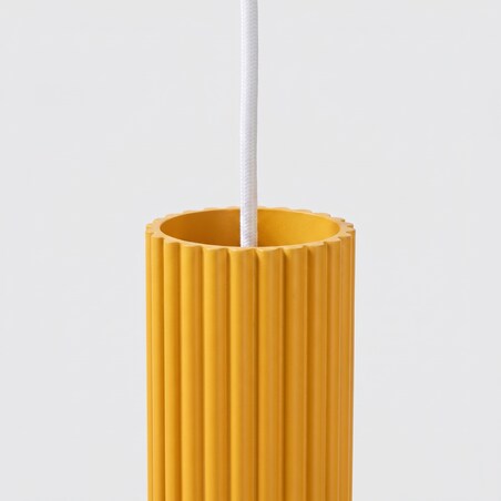 Lampa wisząca KARBON 1 żółta