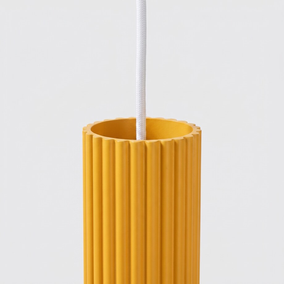 Lampa wisząca KARBON 1 żółta