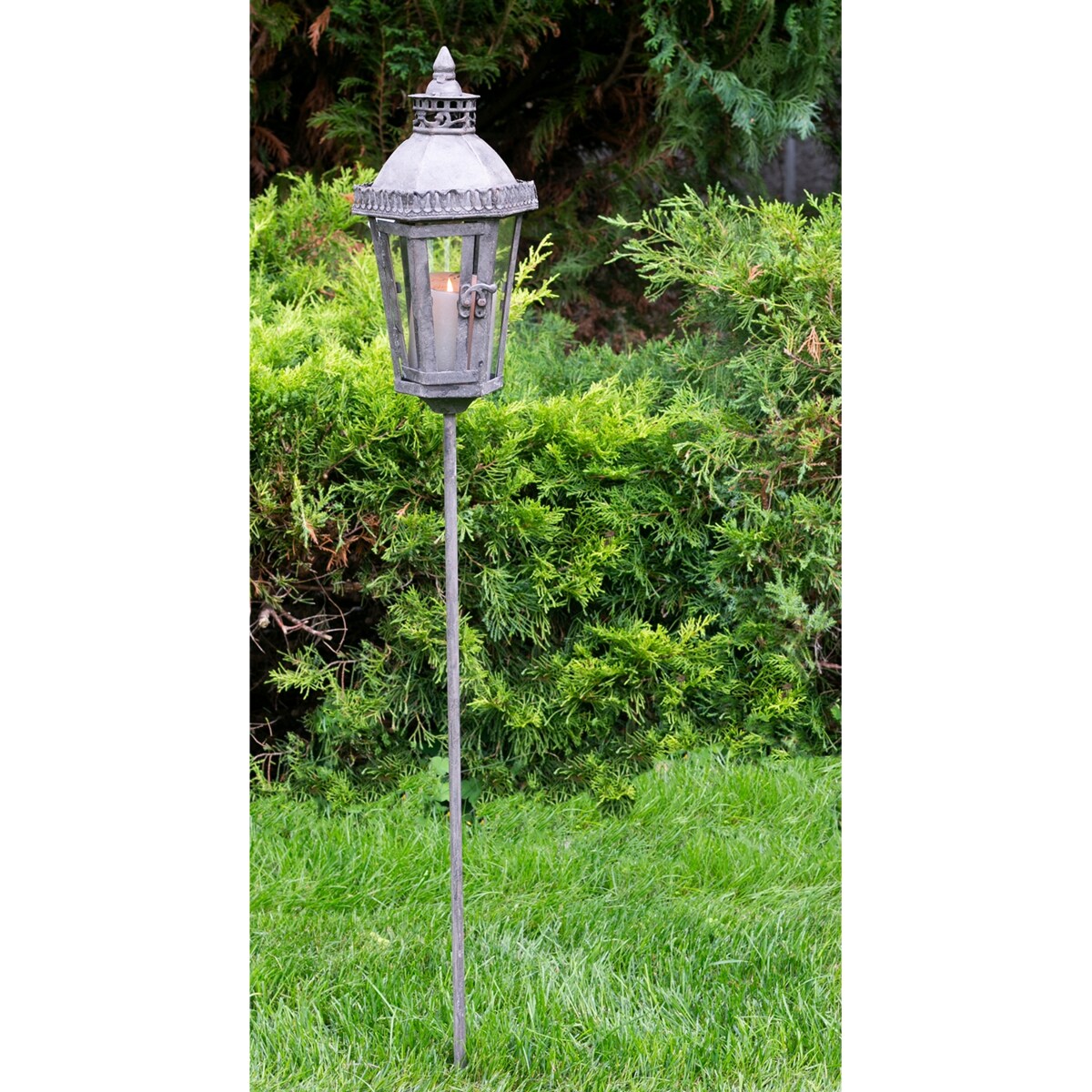 LAMPION ELAINE OGRODOWY do wbicia w ziemię retro