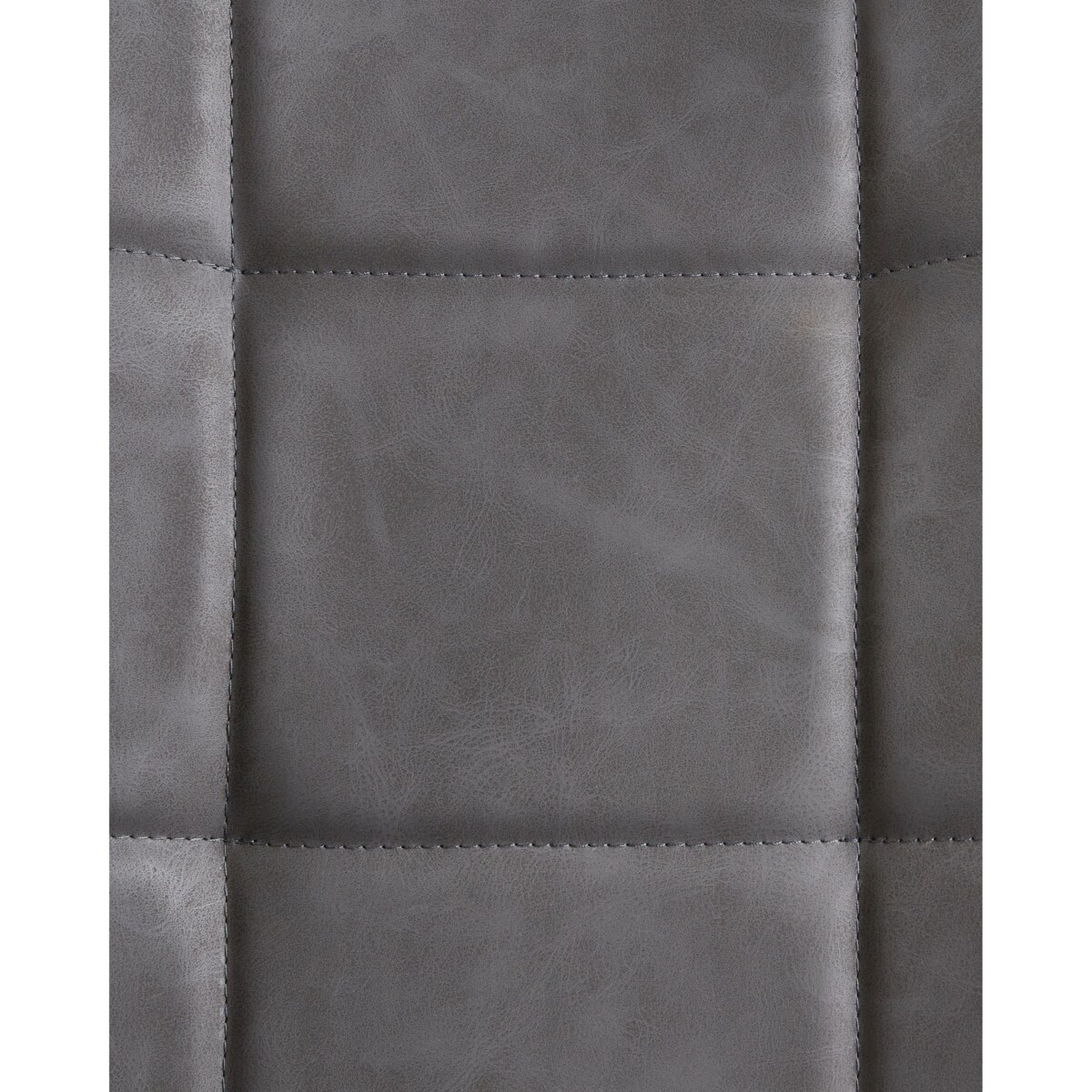 Zestaw 2 krzeseł do jadalni MELROSE Ekoskóra Szary