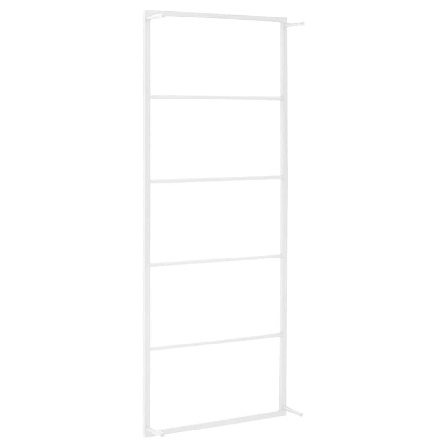 vidaXL Wieszak na ręczniki biały 45x10x115 cm stalowy