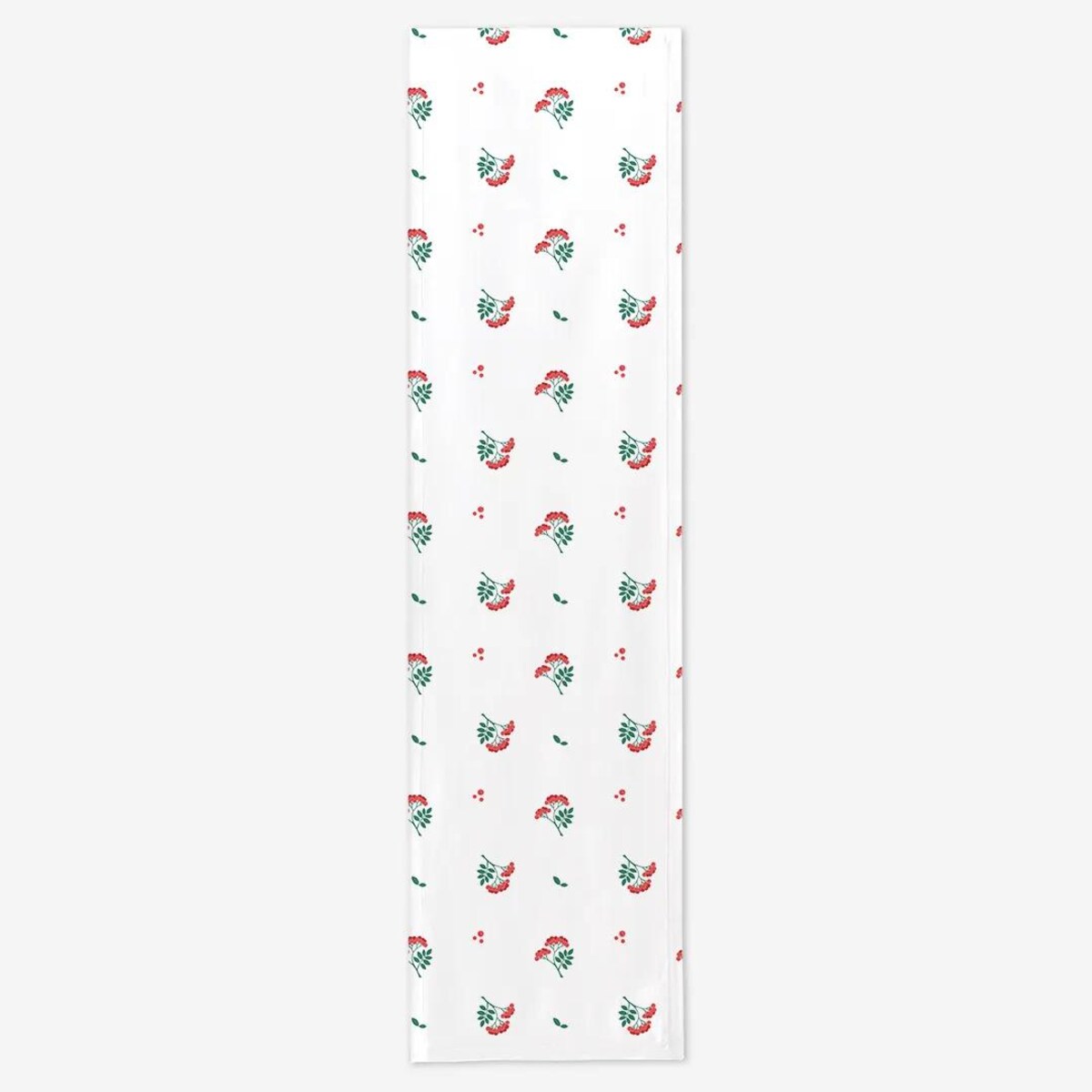 Bieżnik świąteczny - jarzębinowe gałązki - 40x150