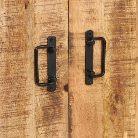 vidaXL Regał na książki, 4 poziomy, 80x30x180 cm, surowe drewno mango