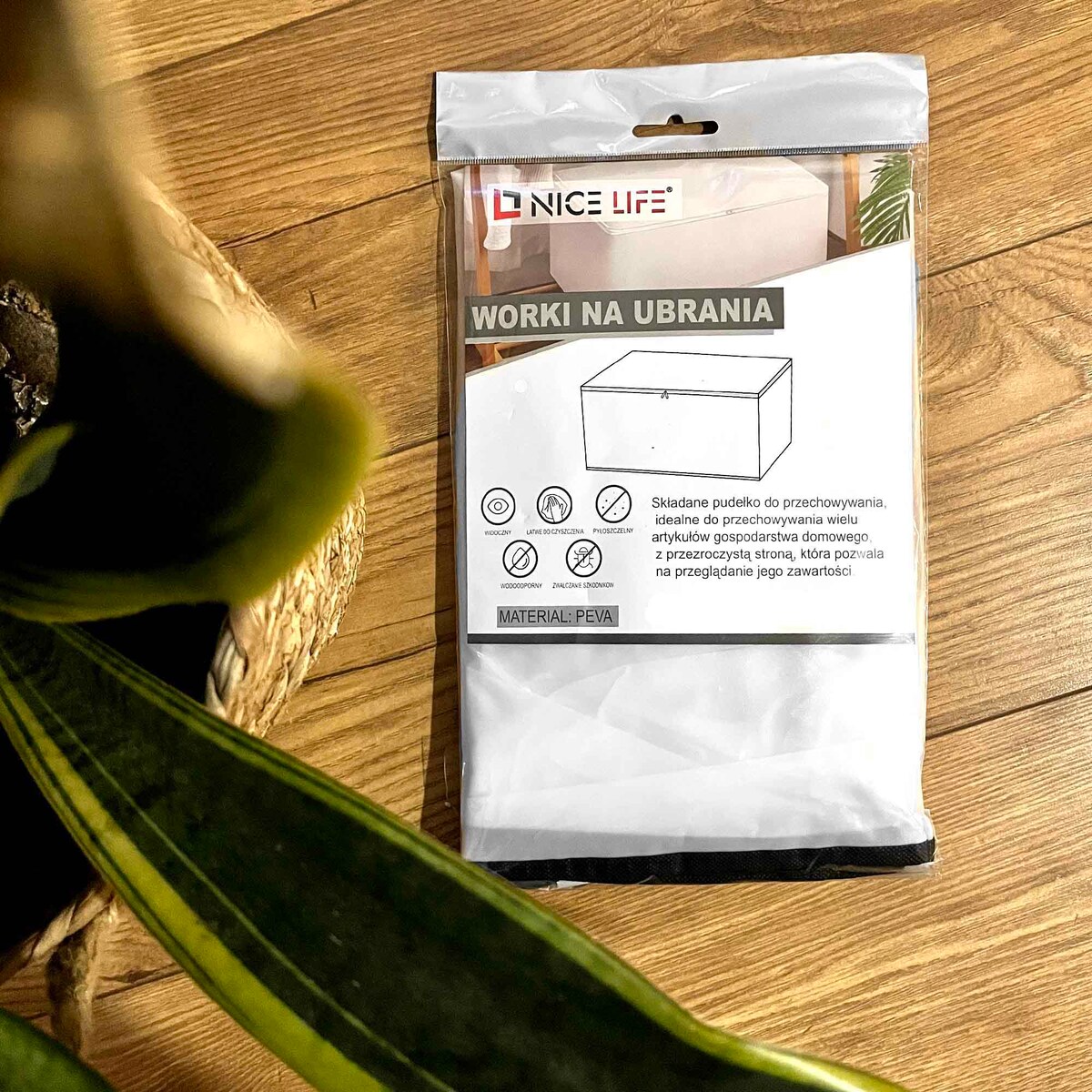 Worek Do Przechowywania Ubrań Pościeli 45X45X20 Cm