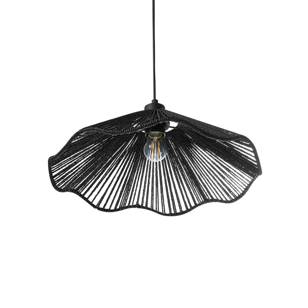 Lampa wisząca MIGORI Papier Czarny